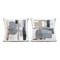Stupell Industries Neutral Linear Abstracts 2 Piece Decorative Printed Throw Pillow Set, design by Jacob Q, 18 x 7 x 18